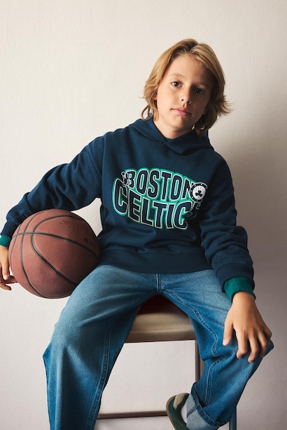 NBA Boston Celtics Baskılı Sweatshirt Erkek Çocuk