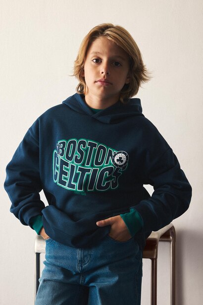 NBA Boston Celtics Baskılı Sweatshirt Erkek Çocuk