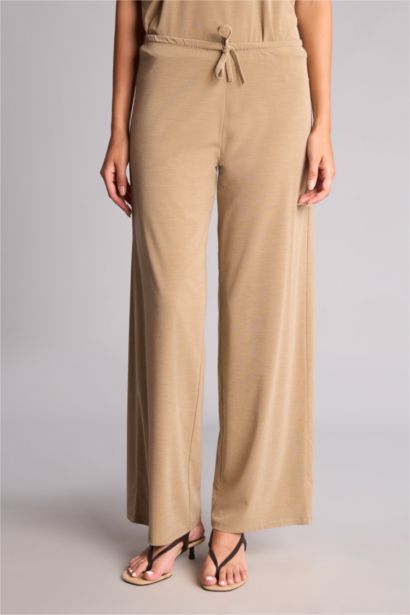 Wide Leg Krep Pantolon