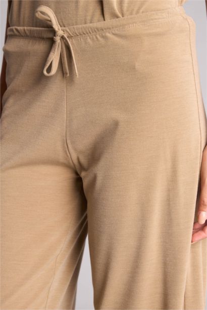 Wide Leg Krep Pantolon