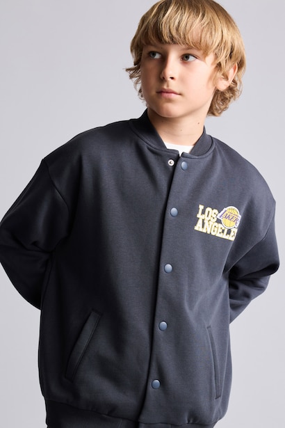 NBA Lakers Sırt Baskılı Sweatshirt Hırka Erkek Çocuk