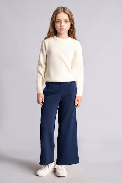 Cepli Wide Leg Pantolon Kız Çocuk