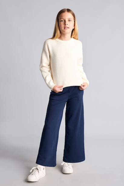 Girl Waist Wide Leg Sweatpants