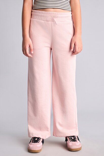 Bağcıklı Wide Leg Kız Çocuk Eşofman Altı