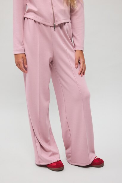 Girl Soft Modal Wide Leg Elastic Waist Sweatpants