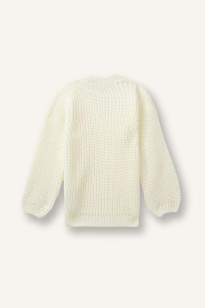 Regular Fit V-Neck Cardigan 3D