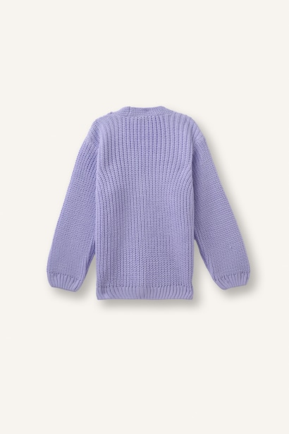 Regular Fit V-Neck Cardigan 3D