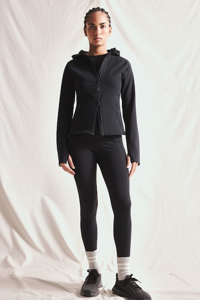 Slim Fit Fermuarlı Kapüşonlu Basic Hırka