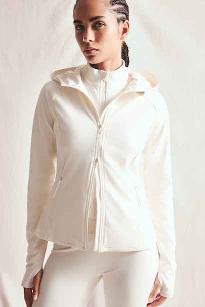 Slim Fit Hooded Sports Cardigan