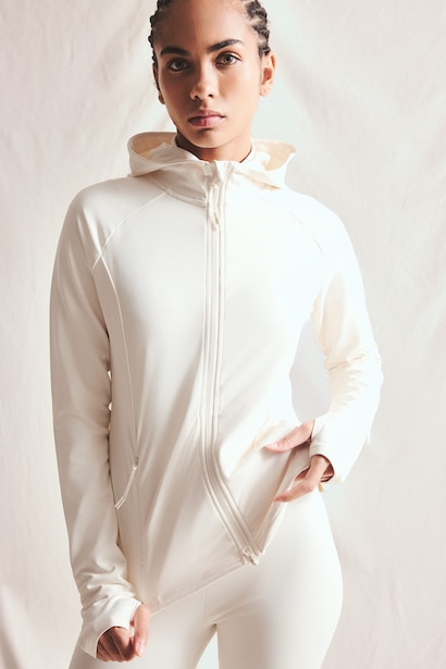 Slim Fit Hooded Sports Cardigan