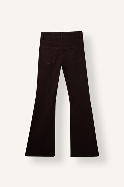 Çift Düğmeli Flare Fit Gabardin Pantolon