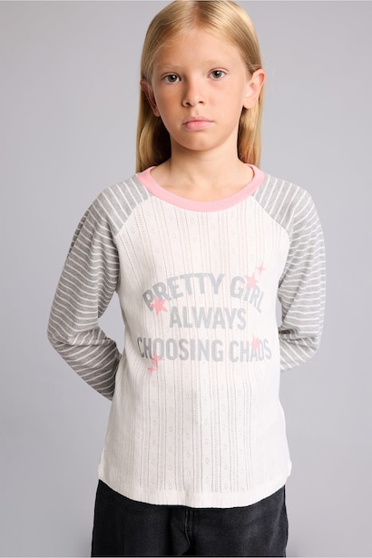 Slogan Long Sleeve T-Shirt