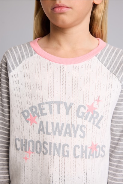 Slogan Long Sleeve T-Shirt