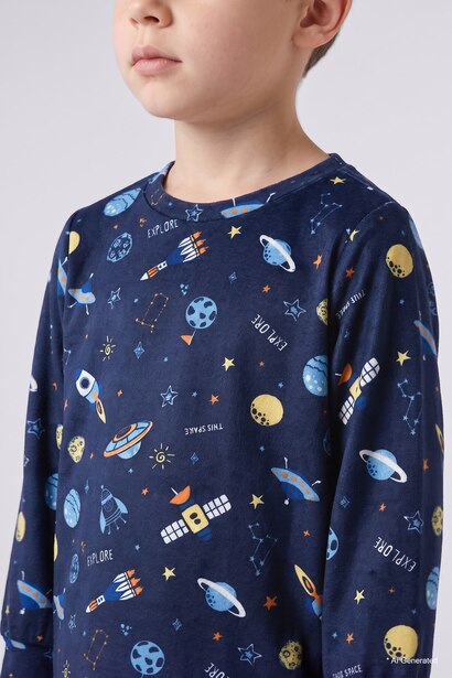 2 piece Regular Fit Knitted Pyjamas