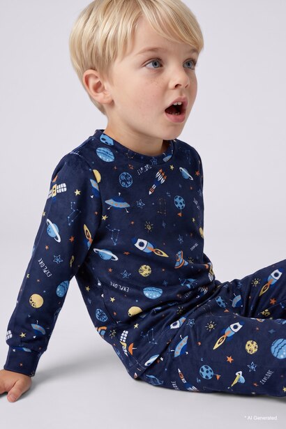 2 piece Regular Fit Knitted Pyjamas
