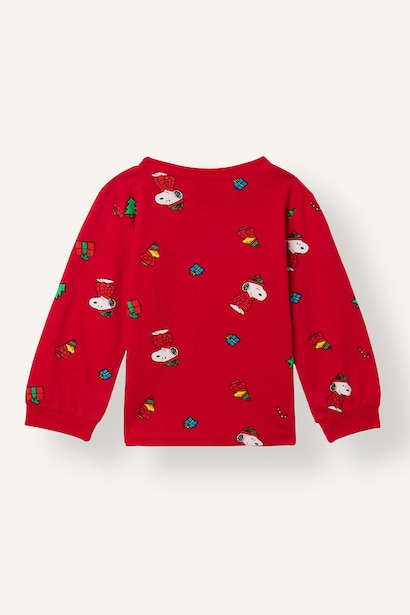 2 piece Regular Fit Snoopy Licensed Knitted Pyjamas