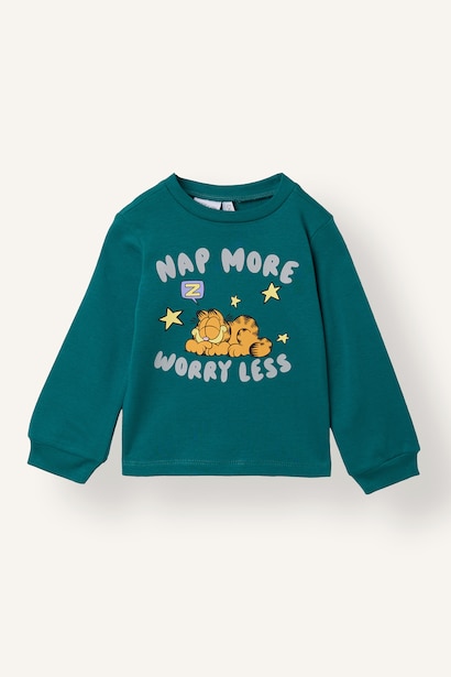 Man 2 piece Regular Fit Crew Neck Garfield Knitted Pyjamas