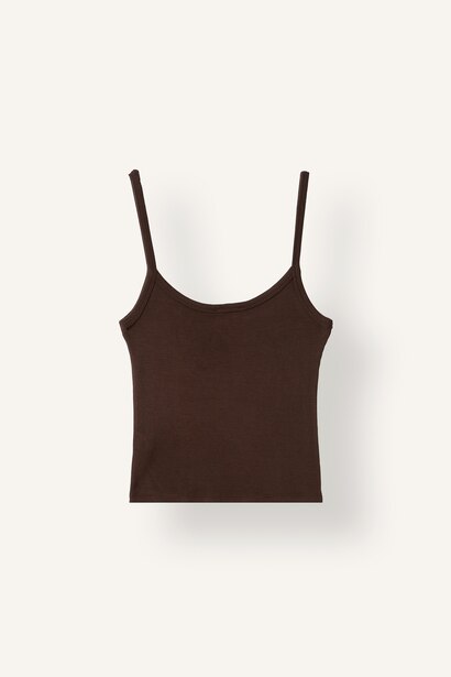 Slim Fit Camisole U Collar Tank Top