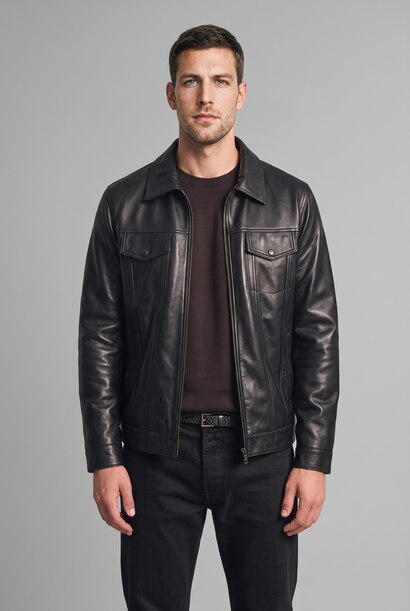 Zipper Faux Leather Jacket