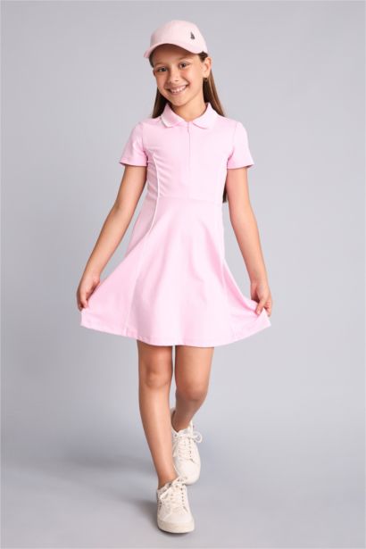 Short Sleeve Knitted Dress