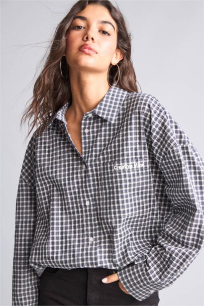 Oversize Fit Wowen Fabrics Long Sleeve Shirt