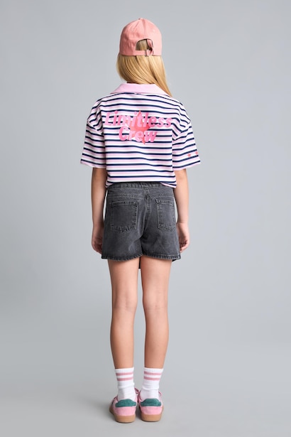 Girl 100% Cotton Denim Skorts