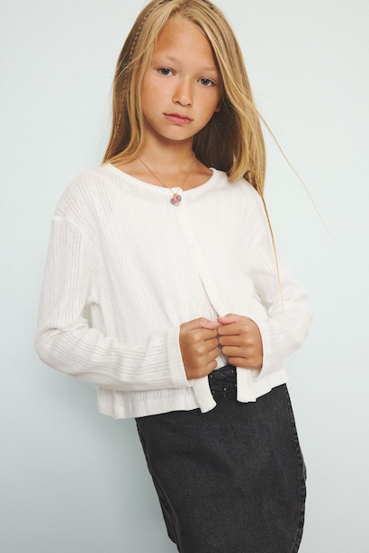 2 piece Button Neck Cardigan