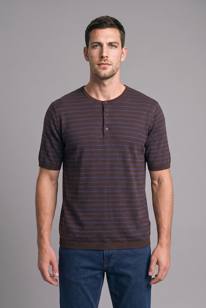 Standard Fit Striped Short Sleeve T-Shirt