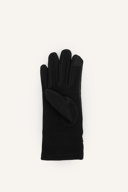 Woman Faux Leather Gloves