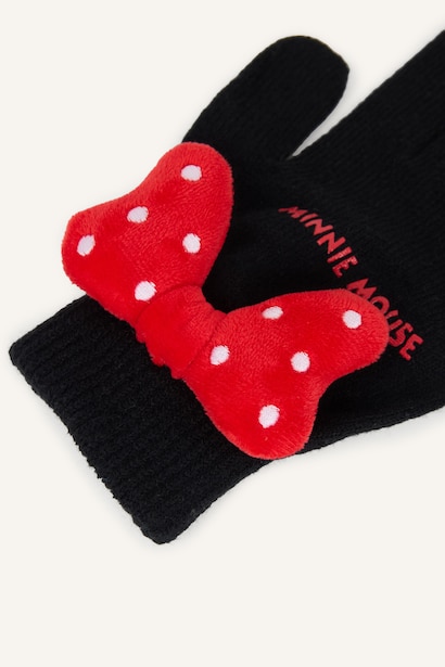 Disney Minnie Fiyonklu Eldiven Kız Çocuk
