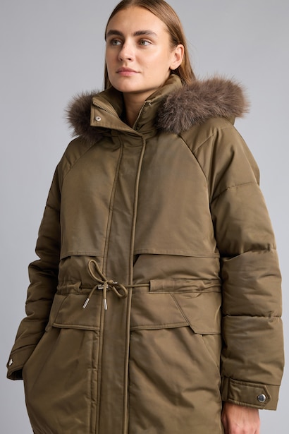 Regular Fit Kürk Kapüşonlu Parka