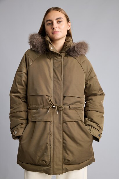 Regular Fit Kürk Kapüşonlu Parka