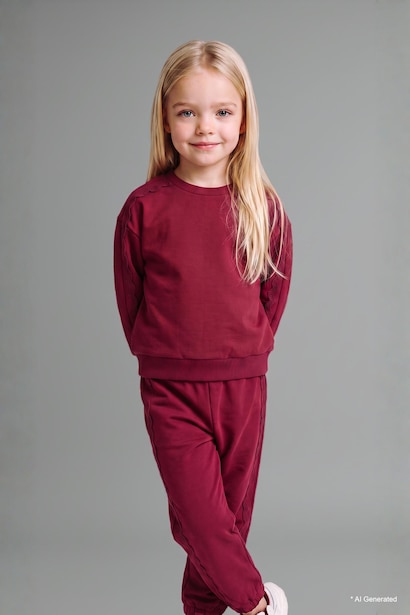 Baby Girl Cotton Regular Fit Top Bottom 2 Piece Set