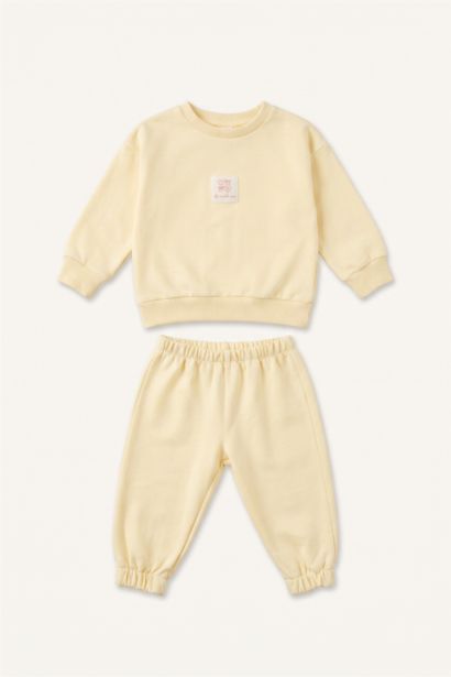 Baskılı 2'li Pijama Takımı Kız Bebek