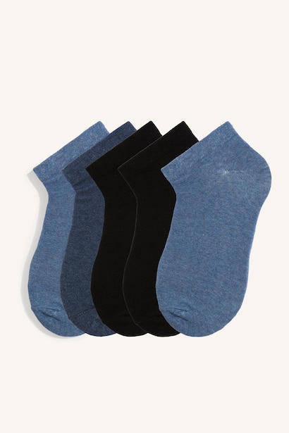 5 Piece Cotton Short Socks