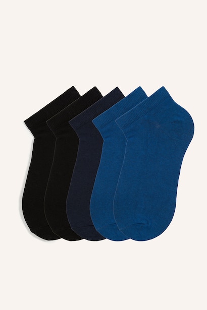 5 Piece Cotton Short Socks