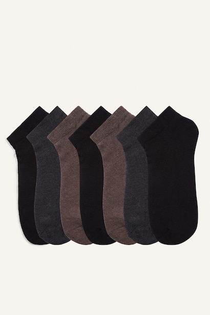 7 piece Cotton Short Socks