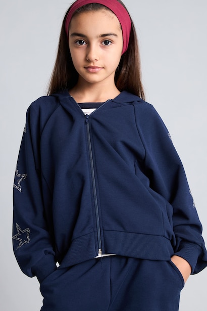 Girl Zippered Hoodie