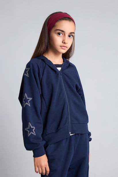 Girl Zippered Hoodie