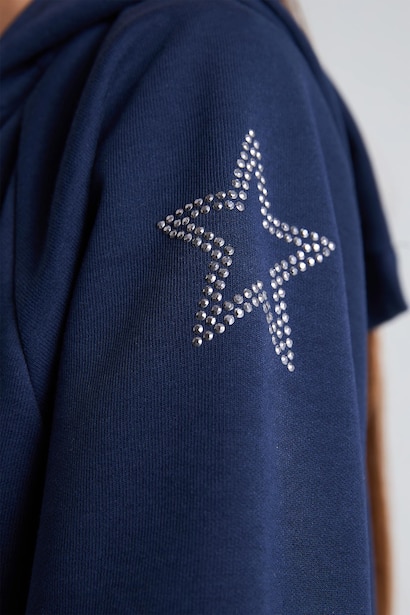 Girl Zippered Hoodie