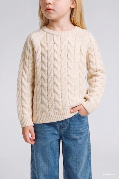 Baby Girl Regular Fit Crew Neck Pullover