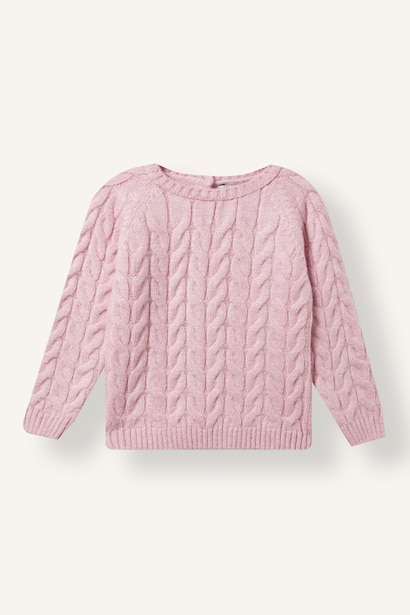 Baby Girl Regular Fit Crew Neck Pullover