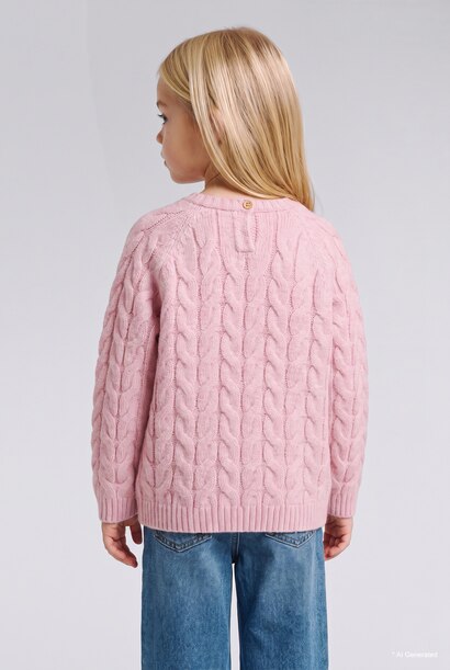 Baby Girl Regular Fit Crew Neck Pullover