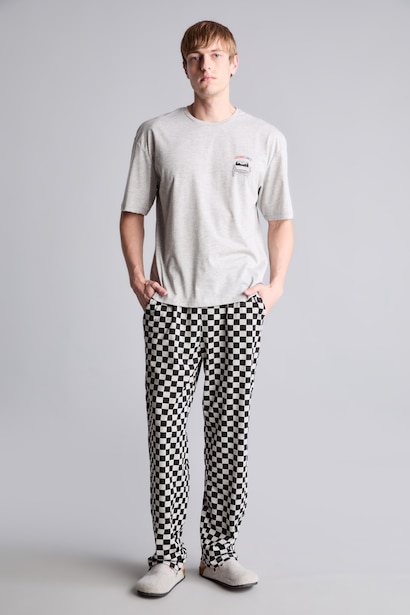 Boxy Fit Top Bottoms 2 Piece Pyjama Set