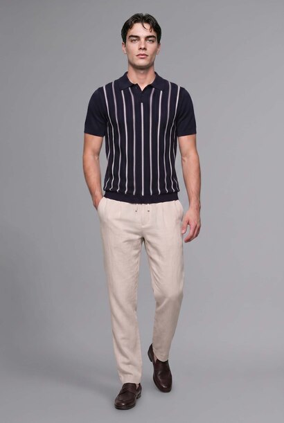 Standard Fit Knitwear Short Sleeve Polo T-Shirt