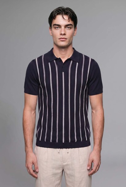 Standard Fit Knitwear Short Sleeve Polo T-Shirt