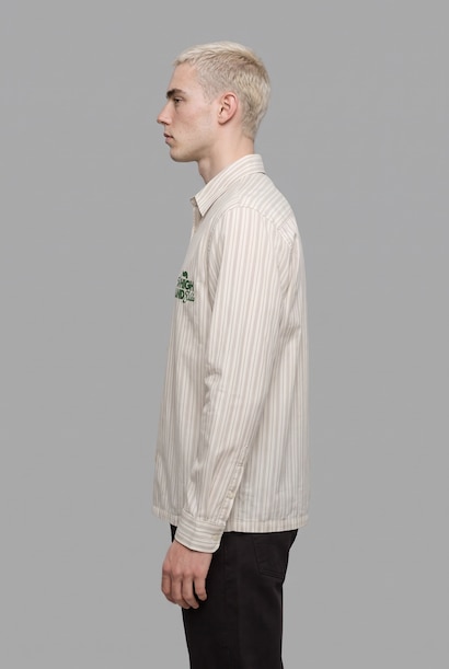 Boxy Fit Striped Long Sleeve Shirt