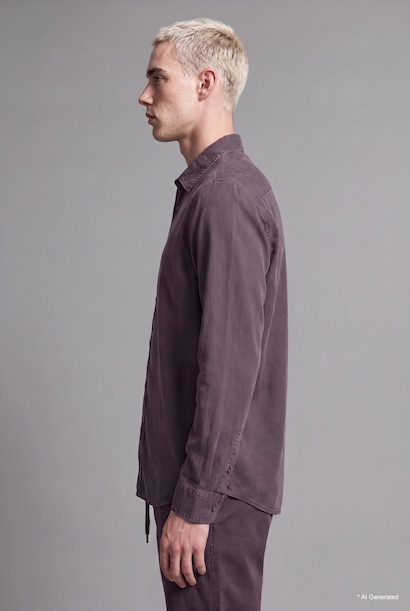 Regular Fit Button-Up Long Sleeve Shirt