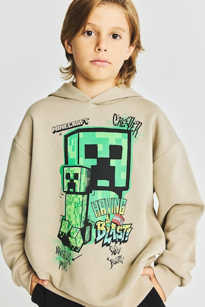 Minecraft Baskılı Sweatshirt Erkek Çocuk