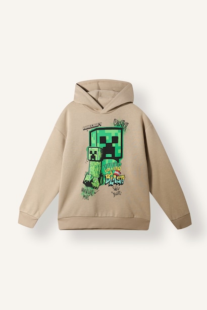 Minecraft Baskılı Sweatshirt Erkek Çocuk